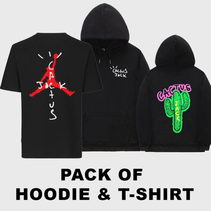 Pack of Cactus Jack hoodie & t-shirt (30$ off)
