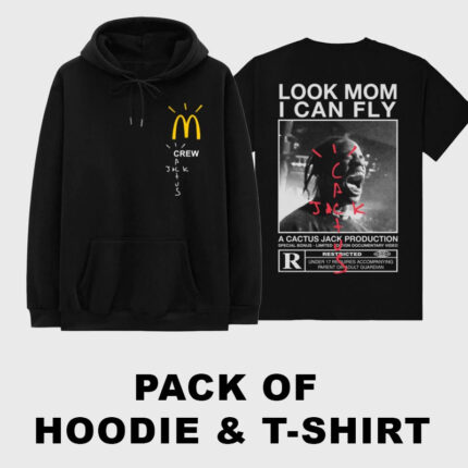 Pack of McDonalds Crew Hoodie & Look mom I can fly Shirt (30$ off)