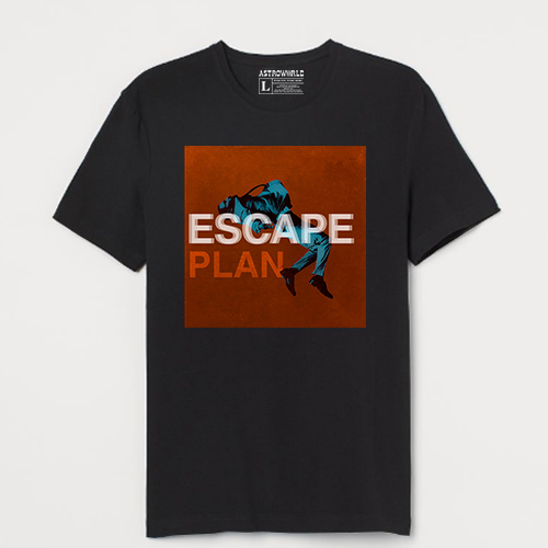 Travis Scott Escape Plan Print T-shirt