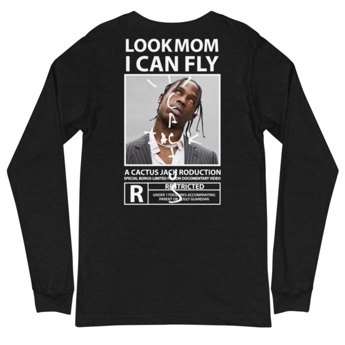 Travis Scott Look Mom I can fly Poster Long Sleeve Tee