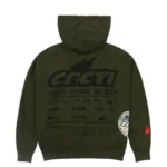 Back view of Travis Scott Cacti Mono Seal Hoodie plain design