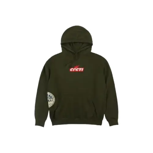 Front view of Travis Scott Cacti Mono Seal Hoodie with mono seal logo