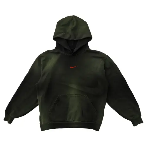 Travis Scott X Nike T-Rexx Reverse The Expected Hoodie front view with graphic design