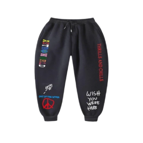 Travis Scott Astroworld Wish You Were Here Trouser front view relaxed streetwear pants