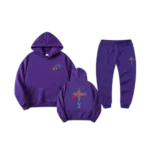 Travis Scott Cactus Jack McDonald’s Pants And Hoodie Set Purple