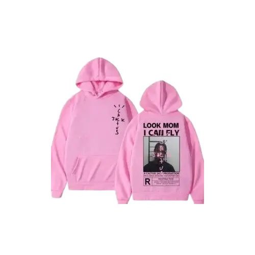 Travis Scott Cactus Jack Pink Hoodie front graphic design streetwear