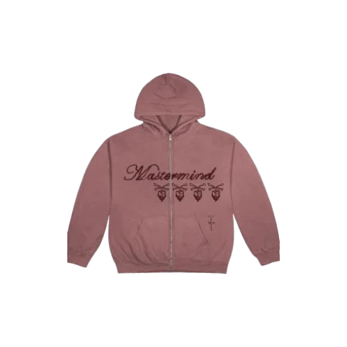 Front view of Travis Scott Mastermind Hoodie with premium streetwear graphic
