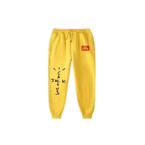 Travis Scott X CJ Macdonald Sweatpants front view relaxed streetwear fit