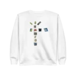 Travis X Cactus Jack Letters Sweatshirt front view typography streetwear design
