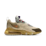 Front view of Travis Scott X Nike Air Max 270 React ENG Cactus Trails sneaker