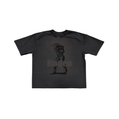Travis Scott Rodeo 10 Years Cowboy T-Shirt front view streetwear cotton tee