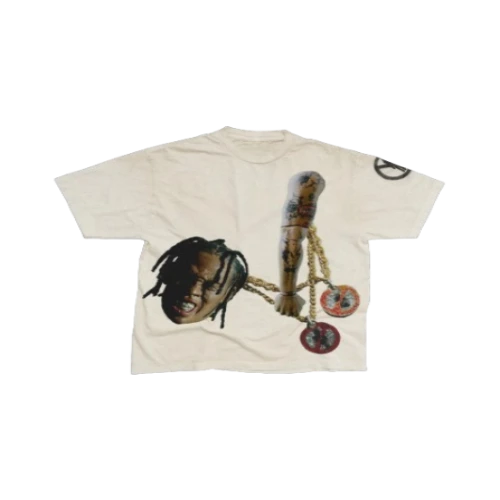 Travis Scott Rodeo 10 Years Chain T-Shirt front view streetwear cotton tee