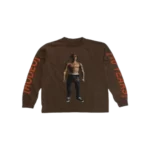 Travis Scott Rodeo 10 Years Figure Action Longsleeve front view streetwear cotton shirt