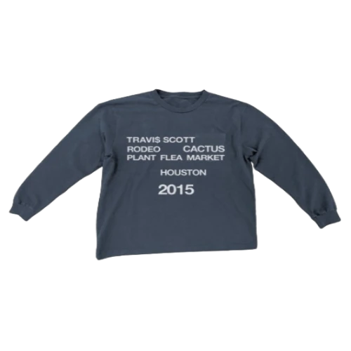 Travis Scott Rodeo CPFM 2015 long sleeve tee front graphic streetwear shirt