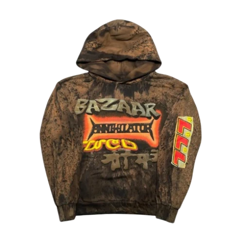 Front view of Travis Scott x CPFM ComplexCon Hoodie with oversized exclusive streetwear design
